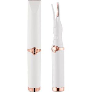 Elektrische wimperkruller - Wimperkruller - Verwarmde wimperkruller - 3-snelheden temperatuurregeling, verwarmde wimperkruller - USB oplaadbare wimperkruller - Anti-verbranding tanden - Natuurlijk gekrulde wimpers - Wit