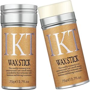 IKT Wax Stick Natuurlijke Haar Wax / Compacte en Krachtige Haarwax voor een Gladde Look / Hairstyling Moisturizing Wax /Professionele Haarstyling voor Iedereen/ 75 mg