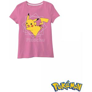 Pokémon - T-shirt Pokémon Pikachu - meisjes - maat 122/128