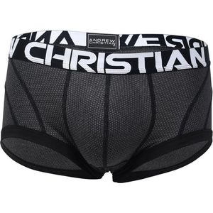 Andrew Christian Active Sports Boxer Charcoal - MAAT S - Heren Ondergoed - Boxershort voor Man - Mannen Boxershort