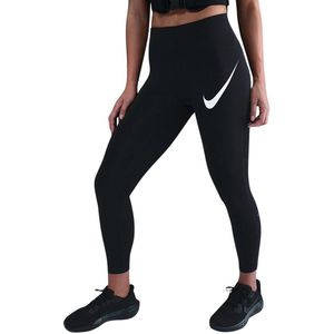 Nike - Tempo Swoosh Run - Sportlegging - Zwart - Dames - Lang