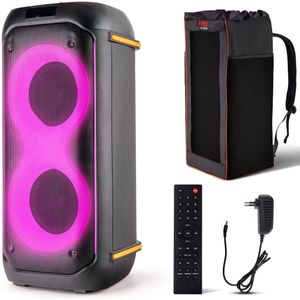 Pyle - Compact Bluetooth PA Party Speaker System - 160 W - Dual 6,5 inch Karaoke Machine met Microfoon