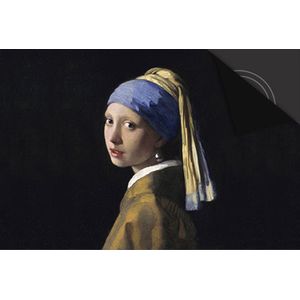 Inductie Beschermer Meisje met de Parel print Exclusief 60x52cm
