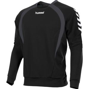 hummel Team Top Round Neck Junior Sporttrui - Zwart - Maat 128