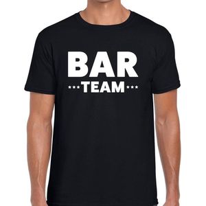 Bar team tekst t-shirt zwart heren - evenementen crew / personeel shirt XXL