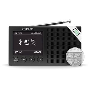 Lichtgewicht oplaadbare DAB+ en FM-radio voor onderweg met Bluetooth - Eddington