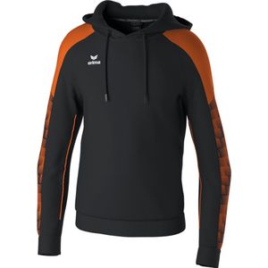 Erima Evo Star Sweatshirt Met Capuchon Heren - Zwart / Oranje | Maat: S