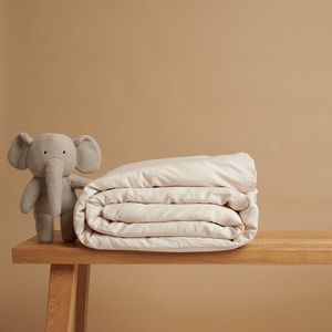 Coco & Cici Kind - TENCEL Twill Dekbedovertrek Beige | + 1 kussensloop 60x70 1 kussensloop 60x70