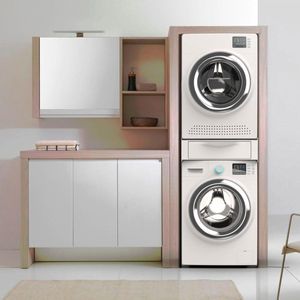 Lexium Wasmachine verhoger met lade - Wasmachine verhoger - Wasmachine sokkel - Wasmachine verhoger met lade - Wasmachine opbouwmeubel