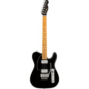 Fender American Ultra Luxe Telecaster Floyd Rose HH MN Mystic Black - Elektrische gitaar