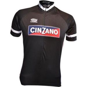 Cinzano retro wielershirt zwart - M