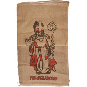 Jute zak voor Sinterklaas 60 x 102 cm