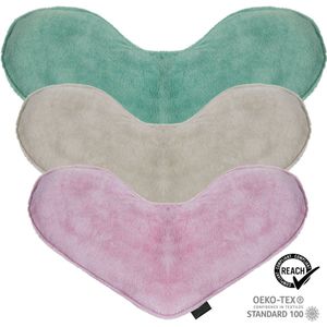 COHOSO® Verzwaringskussen - 2kg – Verzwaard Warmtekussen & Coldpack – Hartvorm – Verzwaringsknuffel Volwassenen & Kind – Lijnzaad – Bamboe + Katoen – Nek en Schoot kussen