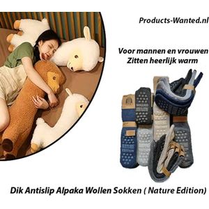 Alpaka - Nature Edition - Huissokken - 3 Paar - Antislip - Maat 39-43