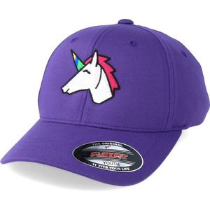 Hatstore- Kids Unicorn Purple Flexfit - Unicorns Cap