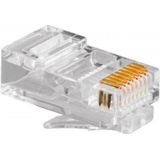 Category 5 UTP RJ45 Connector GEMBIRD PLUG3UP6/100 100 uds Black Transparent 100 Units