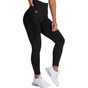 Mewave - Sportlegging zwart - Dames - Sportbroek - Sportkleding - Yoga legging - Hardloopbroek - Tiktok - Fitness - Maat XL