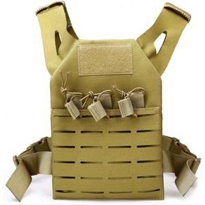 Livano Tactical Vest - Airsoft Kleding - Airsoft Vest - Airsoft Gear - Airsoft Accesoires - Leger vest - Indoor - Outdoor - Paintball - Beige