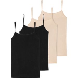 Schiesser Dames spaghettitop 4 pack 95/5 organic cotton