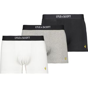 Lyle & Scott 3-Pack Premium Heren Boxershorts (Maat M) Groen/Zwart - Katoen