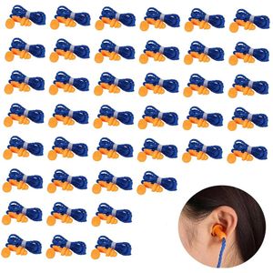 Siliconen Oordopjes - Slaap Oordopjes - Zwem Oordoppen - Sound Plugs - Oordoppen Om Te Slapen - Oordopjes Met Snoer Om Te Slapen - Geluid Studeren Gehoorbescherming Earplugs - Geschikt Voor Werken, Reizen, Zwemmen, Studeren, Uitgaan - 40 Paar