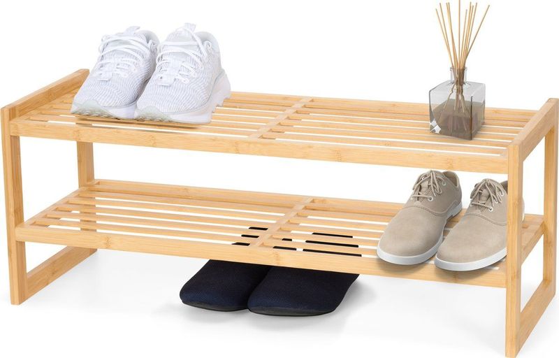 Schoenenrek - Hout - Zwart - 3 Laags