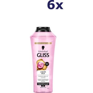 6x Gliss-Kur Shampoo – Liquid Silk 400 ml