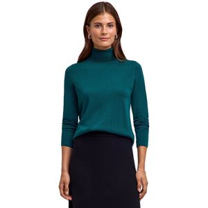 FALKE - Favorites X-Fine Roll Neck - Coltrui - Groen - Dames