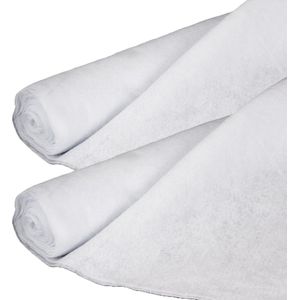 Feeric Christmas Sneeuwdeken/sneeuwtapijt - 2x - wit - 100 x 200 cm - polyester - kerstversiering