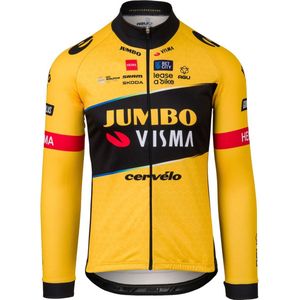 AGU Replica Fietsshirt Lange Mouwen Team Jumbo-Visma - Yellow - M