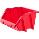 KADAX - Workshop Stapelkist - Rood - Opbergdoos - Set van 10 - 118 x 98 mm