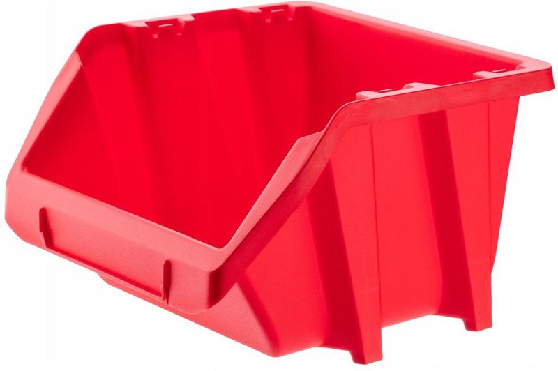 KADAX - Workshop Stapelkist - Rood - Opbergdoos - Set van 10 - 118 x 98 mm