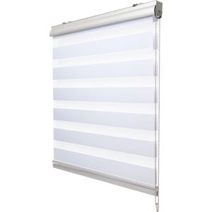 Sol Royal rolgordijn lichtdoorlatend – 100x220cm wit – duo rolgordijnen montage zonder boren– SolDecor DK9