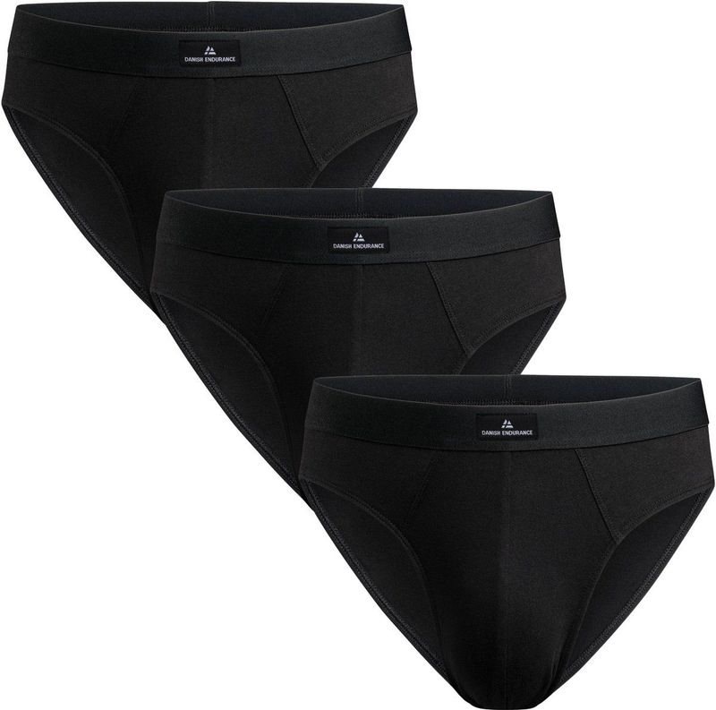 DANISH ENDURANCE - Slips - Zwart - Multipack - 3-Pack - Zachte Katoenen Slips