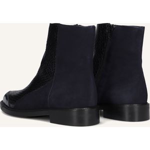 Pertini - 32848 - Enkellaarsjes - Blauw - Leer - Rits Sluiting