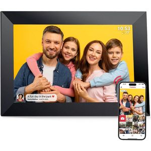DailySupplies® Digitale Fotolijst met Wifi - Fotolijsten - Frameo App - HD Kwaliteit - Zwart