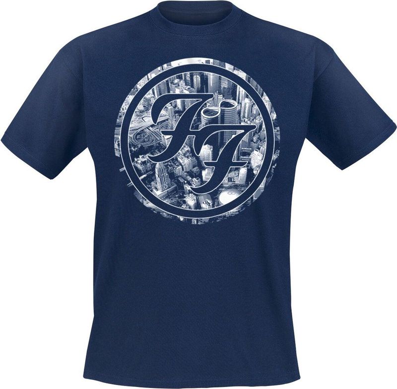 Foo Fighters Sonic Highways - City Circles T-shirt donkerblauw XXL