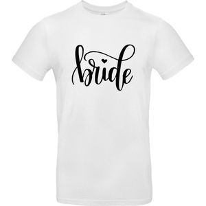 T-shirt Bride - Wit, XL