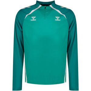 Hummel Real Betis 25/26 Lead 2.0 Sweatshirt Met Halve Rits Groen 2XL Man