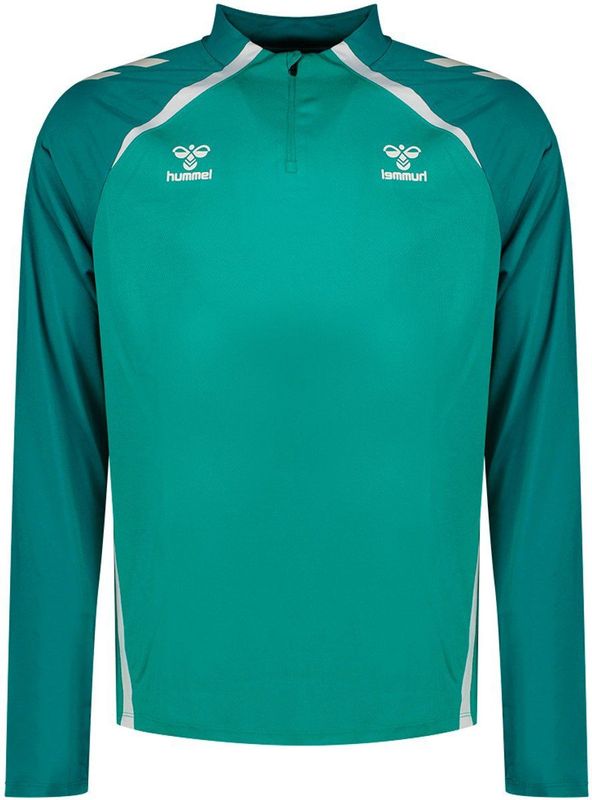 Hummel Real Betis 25/26 Lead 2.0 Sweatshirt Met Halve Rits Groen 2XL Man