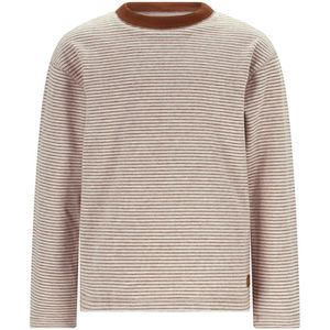 Like Flo winter t-shirt jongens - bruin - Dover - gestreept/longsleeve