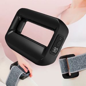 CHIWIN Massage Apparaat Spierpijn – Elektrisch Mini Spiermassage met Riem – 6 Intensiteiten & 3 Modi – Draadloos & LCD – Type-C – Voor Buik / Benen / Armen – Zwart