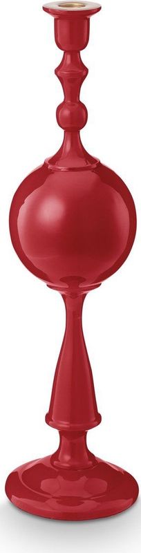 Pip Studio Kandelaar Sphere - Kaarsenhouder van Metaal - Donkerrood - 44cm