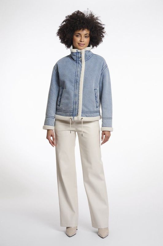 Rino & Pelle - Jas - Blauw - Effen