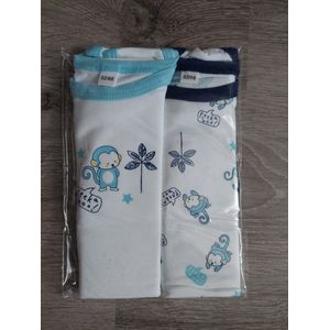 Baby jongens romper biologisch katoen - maat 62/68 - print Aapjes