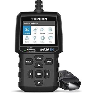 OBD2 Scanner voor Auto's met Volledige Functies - Lees/Wis Codes, I/M Voorbereiding, DTC Zoekfunctie en LED Indicatoren