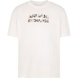 Armani Exchange 6dzthc-zjbyz T-shirt Met Korte Mouwen Wit L Man