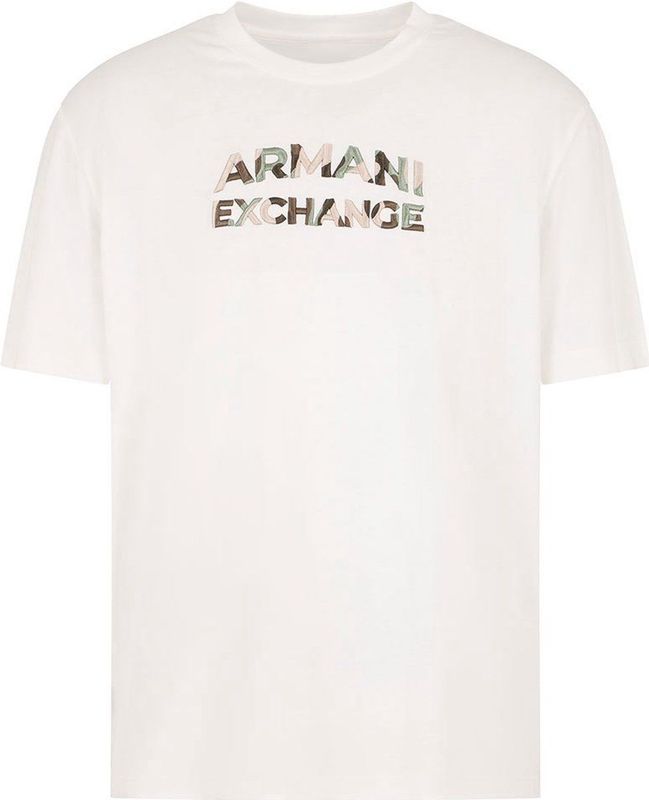 Armani Exchange 6dzthc-zjbyz T-shirt Met Korte Mouwen Wit L Man