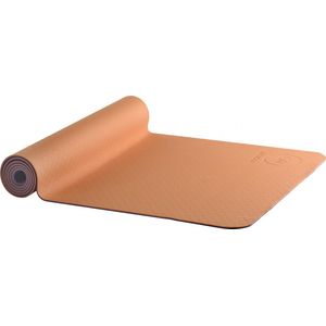 AKO Yin-Yang Earth Dubbelzijdige Yogamat - 6 mm dik - 61x183cm - Oranje/Paars