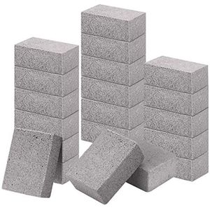 Grillstenen reinigingsblok - Ecologische puimstenen zonder geur - 20 Stuks voor het verwijderen van roest en vet